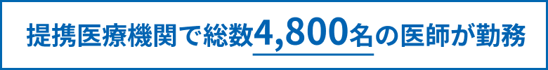 総勢3,500名の医師が登録
